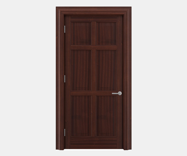 Shadbolt Timeless Type14 hardwood panelled door in Sapele Mahogany veneer