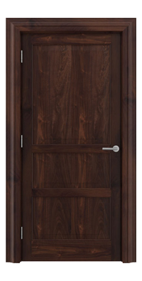 Shadbolt Type11 Timeless Hardwood Door in American black walnut veneer
