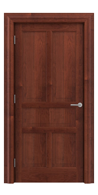 Shadbolt Timeless Type17 hardwood panelled door in American Cherry veneer
